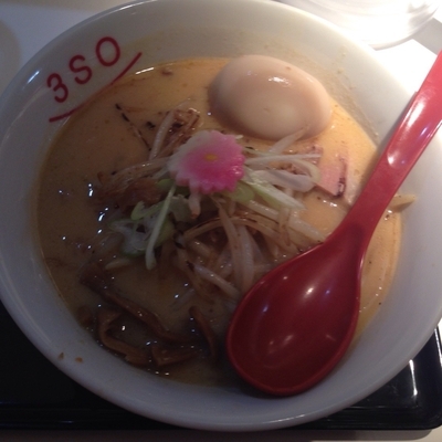 「ラーメンM 味玉入り」@RA-MEN 3SOの写真