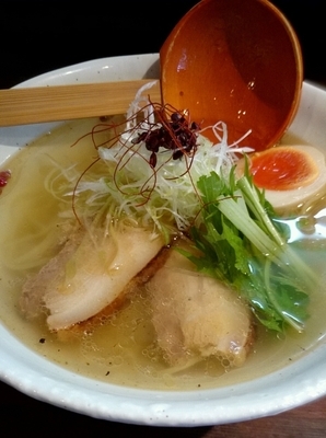 「魚介のジュあっさり塩そば」@麺屋 さんじの写真