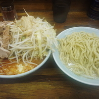 小つけ麺豚入り1030円温盛麺硬め全マシ