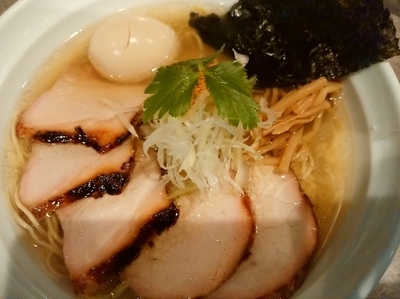 「特製淡麗風人塩そば(並盛・145g)1,050円」@麺処 風人の写真