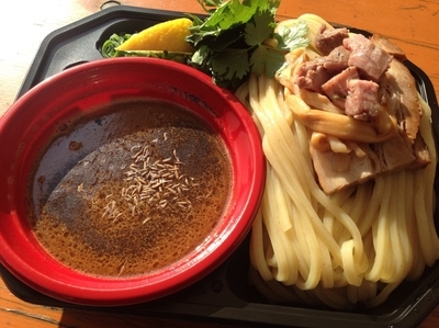 「MENSHOTOKYOの「ラム豚骨つけ麺（大盛・パクチー）」」@大つけ麺博プレゼンツ つけ麺VSラーメンの写真
