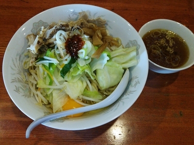 「まぜそば（大盛）」@麺屋二八の写真