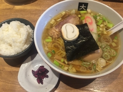 「【数量限定】昔風醤油+ライス（860+110円）」@大島の写真