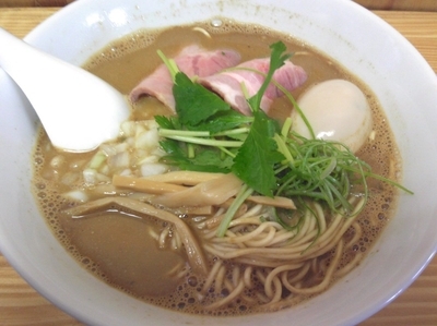 「【限定】特濃アジ煮干そば￥800」@中華そば よしかわの写真