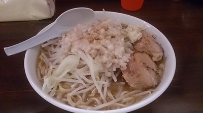「ラーメン（にんにく少し・アブラ増し）」@龍麺 ふえ郎の写真