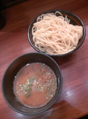 「朝つけ麺５００円」@味噌屋 与六の写真