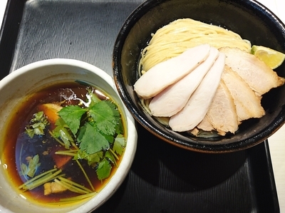 「【限定】あっさり淡麗 チャーシュー鶏つけ麺 （151020）」@煮干し中華そば 一燈の写真