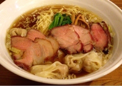 「醤油チャーシューワンタンめん　1100円」@らーめん穀雨の写真