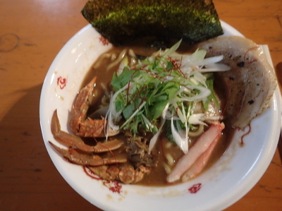 「らーめん 福たけ　渡りガニの濃厚ドロ味噌らーめん」@大つけ麺博プレゼンツ つけ麺VSラーメンの写真