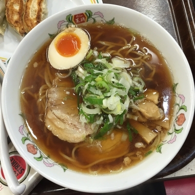 「醤油ラーメン」@餃子の王将 川崎駅東口店の写真