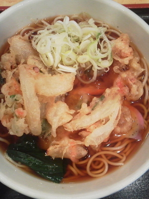 「かき揚げ\350」@小諸そば 虎ノ門一丁目店の写真