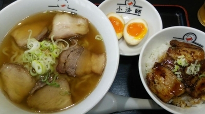 「炙り焼豚ご飯セット  \940」@喜多方ラーメン 坂内 岩槻店の写真
