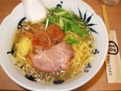 「梅しおらーめん　750円」@与ろゐ屋の写真