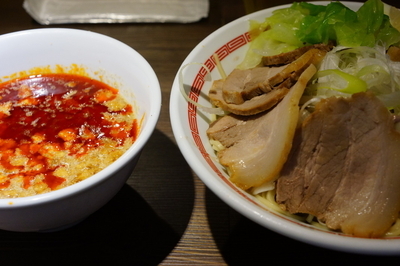 「チャーシュー広島つけ麺（中辛）＋中盛り無料」@らあめん 広の写真