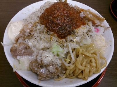 「混ぜそば【大盛】」@麺屋 元の写真