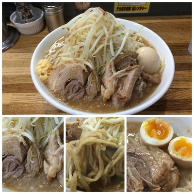 「らーめん（並）730円豚１枚増し90円クーポン味玉」@デカ盛り戦隊 豚レンジャーの写真