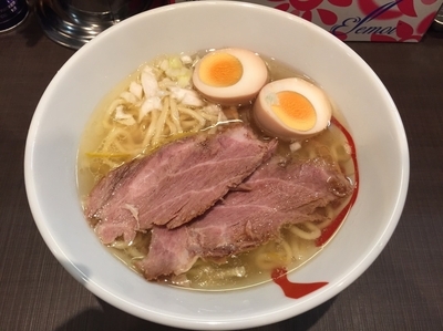 「夜限定 ゆず塩ラーメン(100円)」@にぼしらーめん とつきの写真