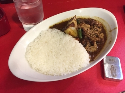 「ビーフ薄切りカレー 辛口」@ベンガルの写真