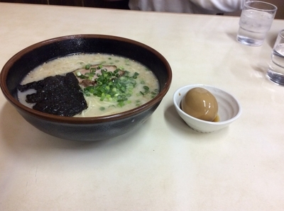 「一龍ラーメン➕味玉」@とんこつらーめん一龍の写真