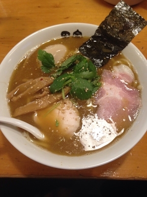 「【限定】味噌煮干そば  味玉(クーポン)」@中華そば 田家 本店の写真