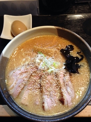 「ちゃーしゅーめん 味噌  味玉(クーポン)」@らーめん ふくのやの写真