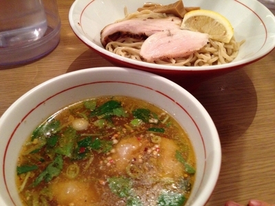 「海老香る塩つけそば」@地球の中華そばの写真