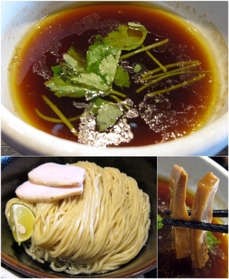 「（10月限定）あっさり端麗 鶏つけ麺（細麺） 800円」@煮干し中華そば 一燈の写真