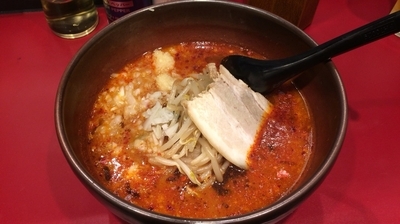 「味噌らーめん 800円 辛マシ痺マシヤサイマシニンニクマシ」@麺屋影虎の写真