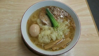 「塩ワンタン麺＋味付玉子」@支那そば 心麺の写真