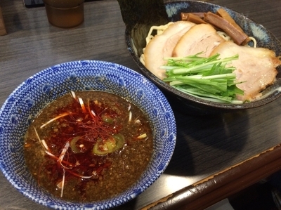 「ラー油つけ麺(中)」@ラーメンつけ麺 奔放の写真