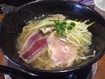 「鶏と鮪の塩らあめん」@麺や 西やの写真