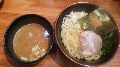 「濃厚つけ麺(大)(あつもり)」@家系ラーメン 壱角家 秋葉原店の写真