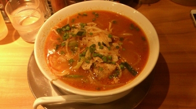 「赤鬼タンメン_740円」@らあめん花月嵐 東高円寺店の写真