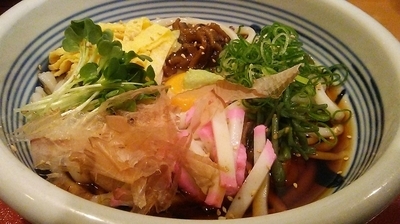 「ぶっかけ 750円 ＋ ざる定食750円」@梅田はがくれ 本店の写真