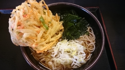 「わかめそば（３６０円）＋かき揚げクーポン」@ゆで太郎 蒲田中央通り店の写真