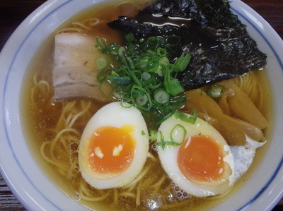 「中華そば(650円)、味玉(100円)」@ひかり食堂の写真