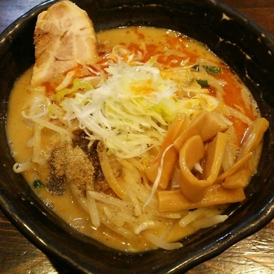 「ラーメン(大盛り) 800円」@麺や 蒼 AOIの写真