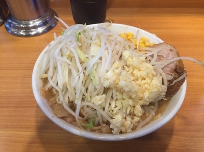 「プチラーメン 680円」@ラーメン二郎 八王子野猿街道店2の写真