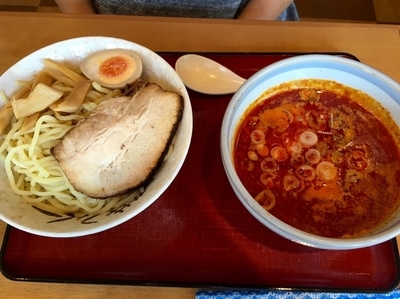 「唐辛子つけ麺 中盛 ¥800」@優勝軒 麺や十兵衛 所沢店の写真