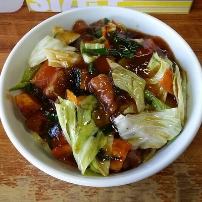 「スタミナ冷やし７００円」@えるびすの写真