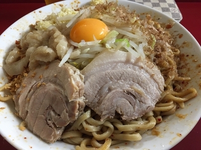 「辛まぜ大麺増し600」@らーめん 武丸の写真