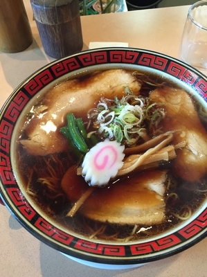 「伝 730円 大盛 120円」@中華そば ますや本店 富田店の写真