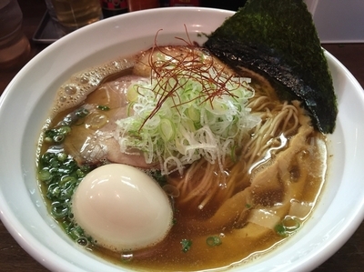 「【木曜限定】味玉平子煮干しラーメン850円」@麺や 飛来の写真