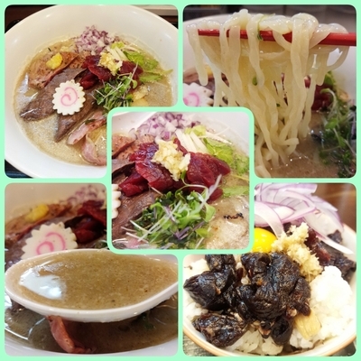 「【限定】鯨三昧鯨肉そば大くじらーめん＋鯨漬けご飯」@ラーメン愉悦処 似星の写真