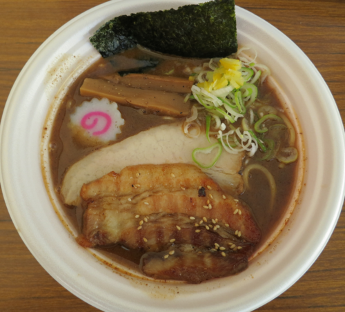 王道の濃厚豚骨魚介ラーメン+炙りバラチャーシュー