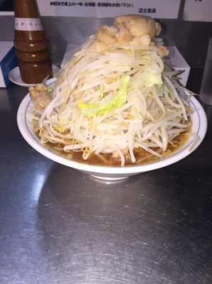 「ラーメン野菜増しアブラ」@ラーメン大 下高井戸店の写真