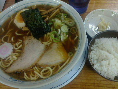 「中華そば ライス」@東池袋大勝軒 名古屋今池店の写真