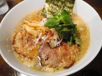 「【限定】なな蓮の新潟風煮干そば」@日本橋 製麺庵 なな蓮の写真