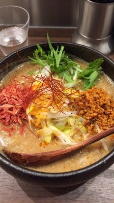 「濃厚胡麻みそ担々麺」@らーめんダイニング ど・みそ 八丁堀店の写真