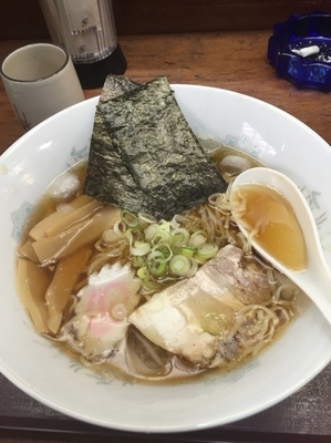 「冷たいスープ支那そば 税込600円」@すずらんの写真